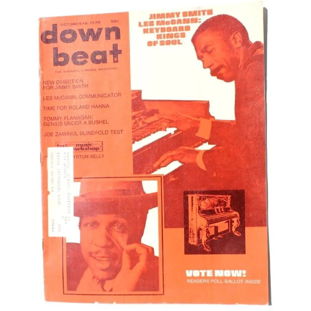 Vtg December 15, 1970 Down Beat Music Magazine Vol. 37 No. 20 - Jimmy Smith